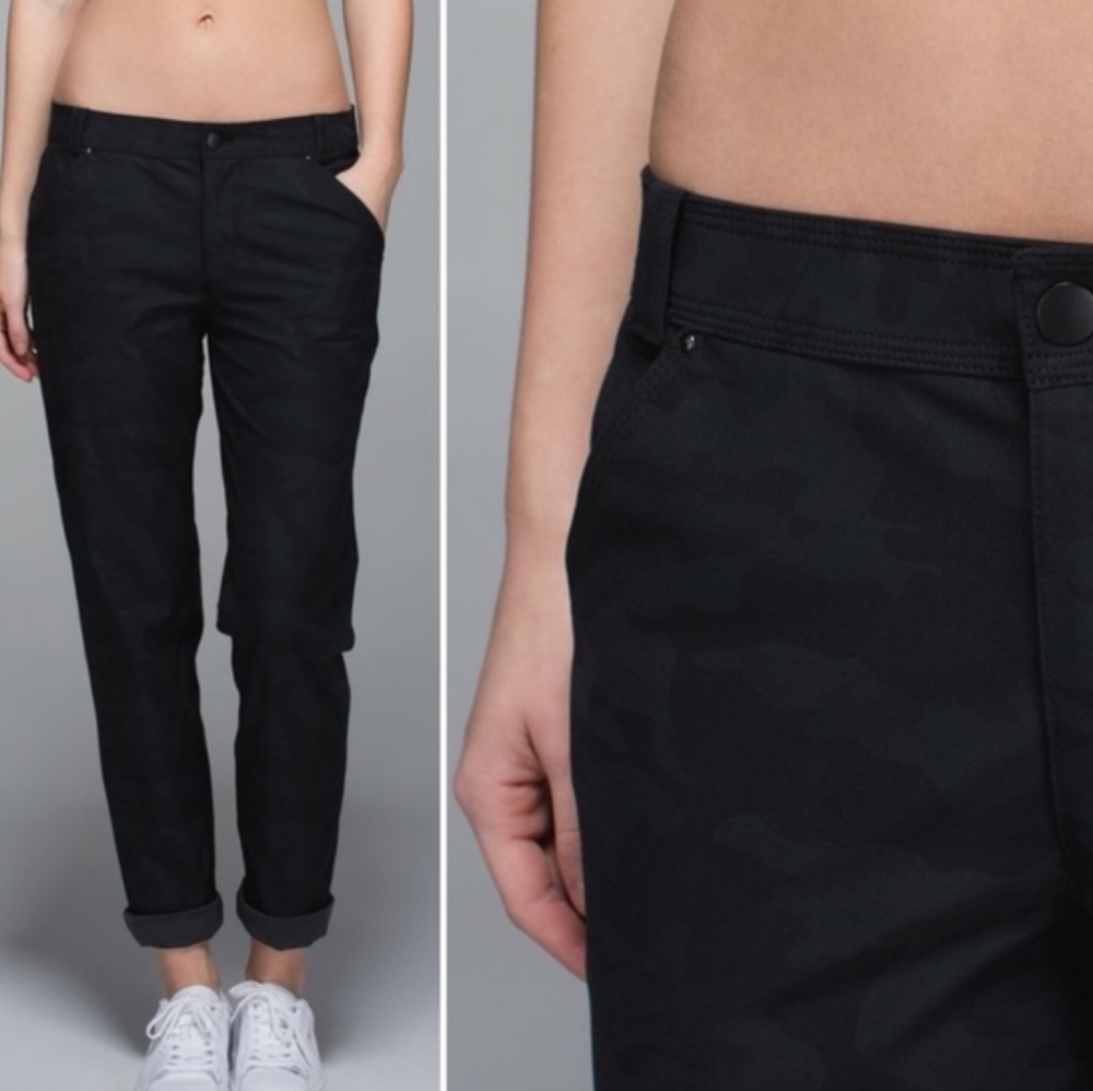 Lululemon Women's Day Trip Boyfriend Pants In Lotus Camo